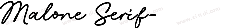 Malone Serif字体转换
